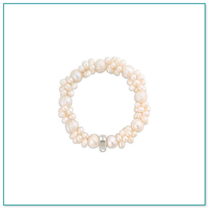 Thomas Sabo Armband Perlen Weiß