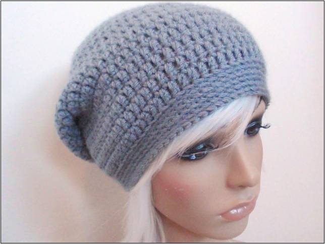 Basic Crochet Slouchy Hat Pattern